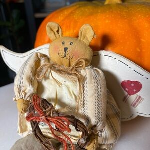 Primitive Handmade Angel Bear Decor
